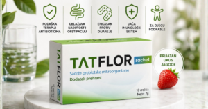 Read more about the article Tatflor – moćna zaštita crijevne mikrobiote i neizostavan saveznik svake putne apoteke